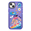 Ride the Waves | iPhone 14 Plus / Impact Case / Peri Purple | Image 1