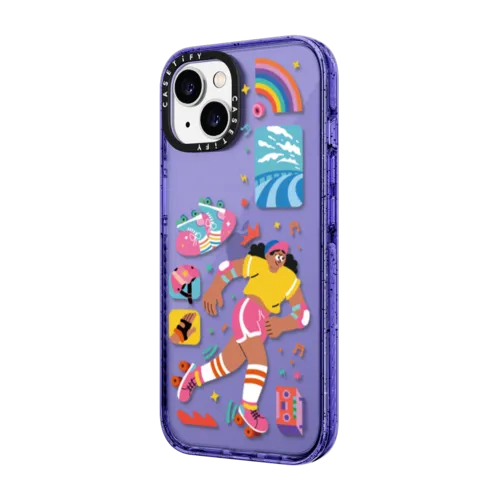 Let's Roller-Skate | iPhone 14 Plus / Impact Case / Peri Purple | Image 2
