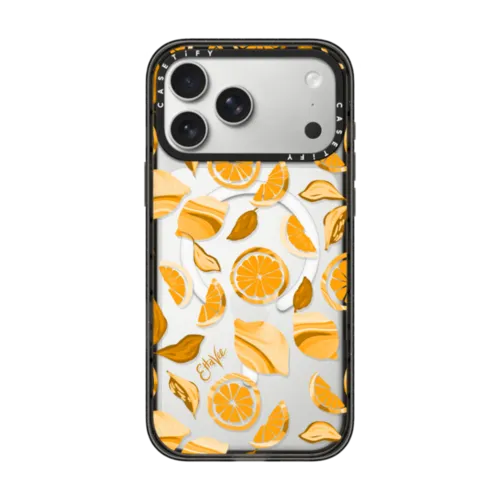 EttaVee Vintage Lemons | iPhone 17 Pro Max / Impact Case MagSafe Compatible / Black | Image 1