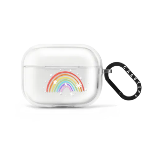 Lil' Rainbow By DoodleGems | AirPods Pro 2 / Earbuds Impact Case / Frost | Image 1