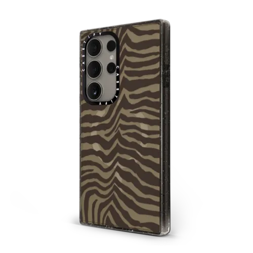 Zebra-Brown | Galaxy S24 Ultra / Impact Magnetic Case / Black | Image 2