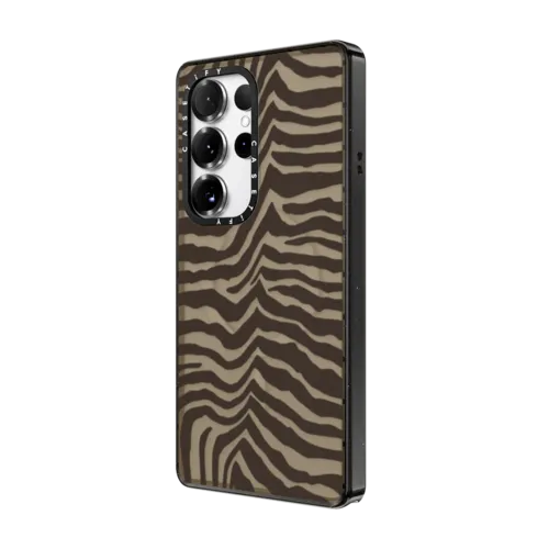 Zebra-Brown | Galaxy S25 Ultra / Impact Magnetic Case / Black | Image 2