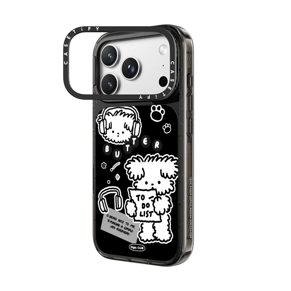 Butter black sticker by Oigu