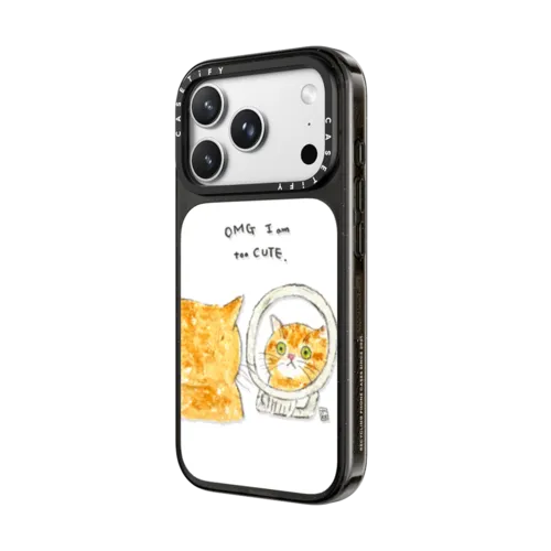 OMG I'm too CUTE | iPhone 18 Pro Max / Impact Case MagSafe Compatible - Glossy / Glossy Black | Image 2