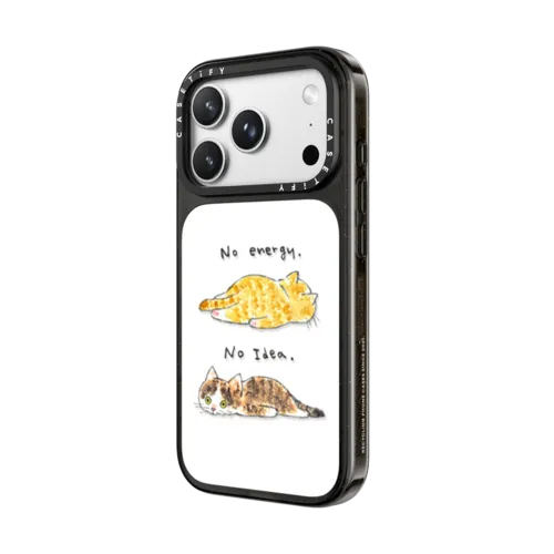 No energy, No idea. | iPhone 18 Pro Max / Impact Case MagSafe Compatible - Glossy / Glossy Black | Image 2