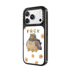 Pigeon and Daisies | iPhone 18 Pro Max / Impact Case MagSafe Compatible - Glossy / Glossy Black | Image 2