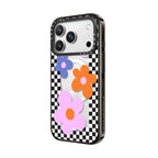 Checkered Floral Frame