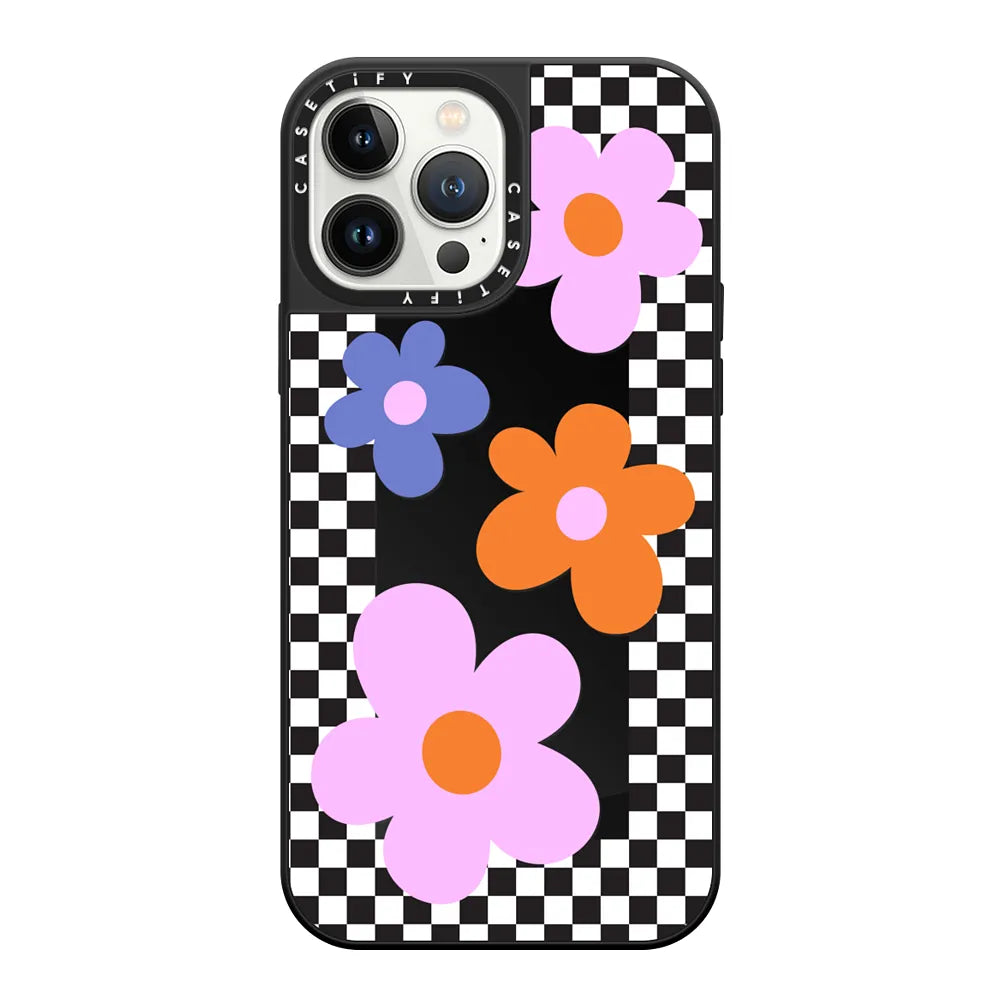 Checkered Floral Frame | Image 1