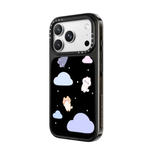 Falling cats by Milkkoyo | iPhone 18 Pro Max / Impact Case MagSafe Compatible - Glossy / Glossy Black | Image 2