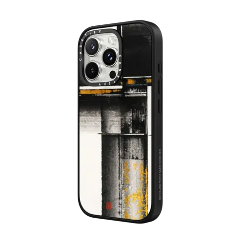 Ink Tectonic by Eric Ho | iPhone 16 Pro / Impact Case MagSafe Compatible / Matte Black | Image 2