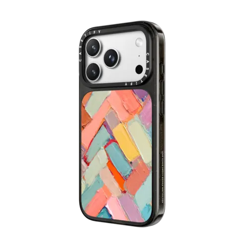 Peachy Internodes | iPhone 18 Pro Max / Impact Case MagSafe Compatible - Glossy / Glossy Black | Image 2
