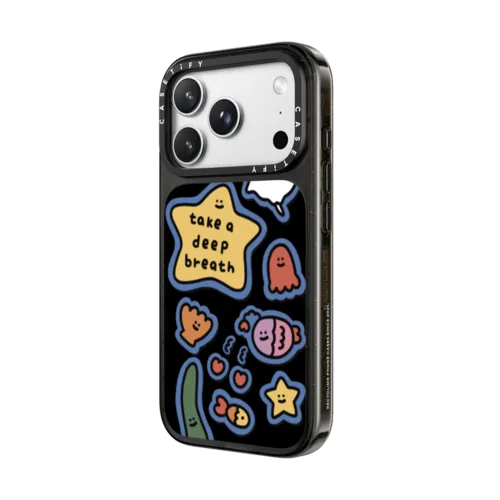 TAKE A DEEP BREATH BY SHAO SHAO | iPhone 18 Pro Max / Impact Case MagSafe Compatible - Glossy / Glossy Black | Image 2