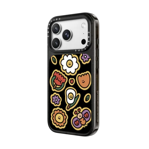 BLOOMING FLOWERS BY SHAO SHAO | iPhone 18 Pro Max / Impact Case MagSafe Compatible - Glossy / Glossy Black | Image 2
