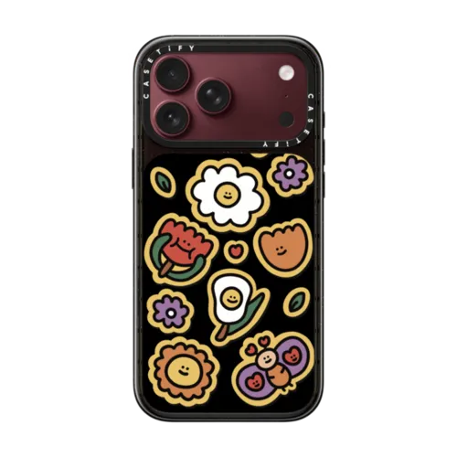 BLOOMING FLOWERS BY SHAO SHAO | iPhone 18 Pro Max / Impact Case MagSafe Compatible - Glossy / Glossy Black | Image 1