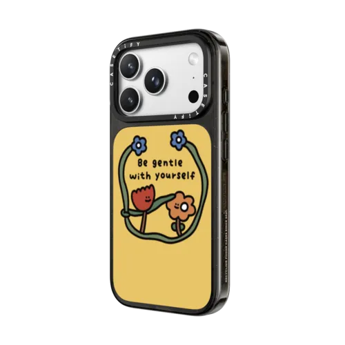 BE GENTLE WITH YOURSELF BY SHAO SHAO | iPhone 18 Pro Max / Impact Case MagSafe Compatible - Glossy / Glossy Black | Image 2