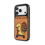 HAPPINESS IS COMING BY SHAO SHAO | iPhone 18 Pro Max / Impact Case MagSafe Compatible - Glossy / Glossy Black | Image 2
