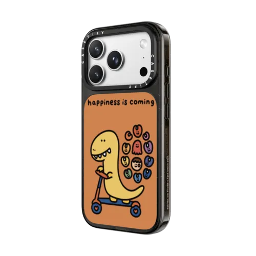 HAPPINESS IS COMING BY SHAO SHAO | iPhone 18 Pro Max / Impact Case MagSafe Compatible - Glossy / Glossy Black | Image 2