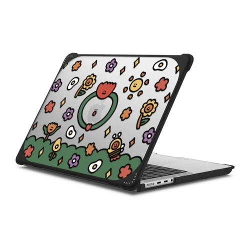 GARDEN BY SHAO SHAO | MacBook Pro 14-inch (M1 - M5) / MacBook Bounce Case / Black | Image 1