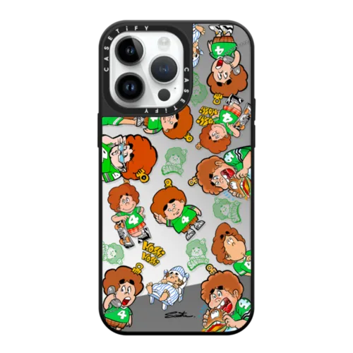 Haseem A Lots | iPhone 14 Pro Max / Mirror Case MagSafe Compatible / Silver on Black | Image 1