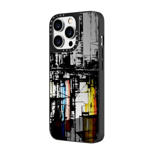 HKID Metallic by Eric Ho | iPhone 14 Pro Max / Mirror Case MagSafe Compatible / Silver on Black | Image 2