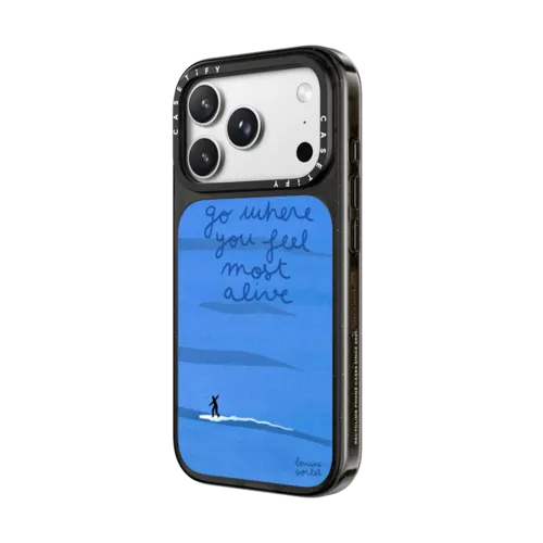 go where you feel most alive | iPhone 18 Pro Max / Impact Case MagSafe Compatible - Glossy / Glossy Black | Image 2