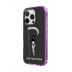 Love you to Death by Joce Cova | iPhone 16 Pro Max / Impact Case MagSafe Compatible / Purple | Image 2