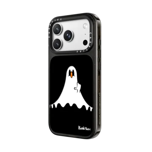 Ghost Moony | iPhone 18 Pro Max / Impact Case MagSafe Compatible - Glossy / Glossy Black | Image 2
