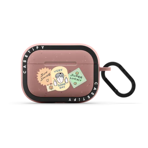 Very Good Day by ReenP | AirPods Pro 2 / Earbuds Bounce Case / Matte Dusty Rose | Image 1
