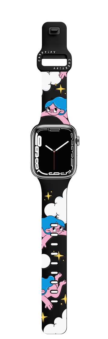 In the Clouds by Bobbi Rae | Apple Watch Series 7-9 (45mm) / Impact Band / Black | Image 1