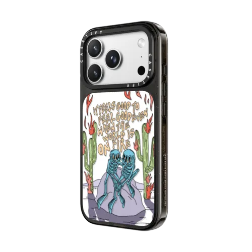 Feels Good by Emma Atterbury | iPhone 18 Pro Max / Impact Case MagSafe Compatible - Glossy / Glossy Black | Image 2