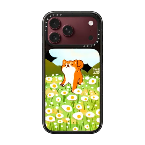 Egg Field by PIKARAR | iPhone 18 Pro Max / Impact Case MagSafe Compatible - Glossy / Glossy Black | Image 1