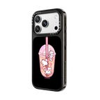 Cream Boba by PIKARAR | iPhone 18 Pro Max / Impact Case MagSafe Compatible - Glossy / Glossy Black | Image 2