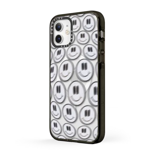 SMILE GLITCH BY AF ILLUSTRATIONS | iPhone 12 / Impact Case MagSafe Compatible / Black | Image 2