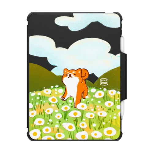 Egg Field by PIKARAR | iPad Pro 11-inch (3rd/4th gen) / iPad Impact Folio Case / Black | Image 1