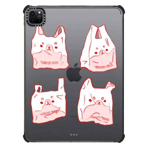 Thank You by PIKARAR | iPad Pro 11-inch (3rd/4th gen) / iPad Impact Case / Black | Image 1