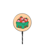Strawberry Box by PIKARAR |   / PowerThru Magnetic Wireless Charger MagSafe Compatible / Black | Image 1