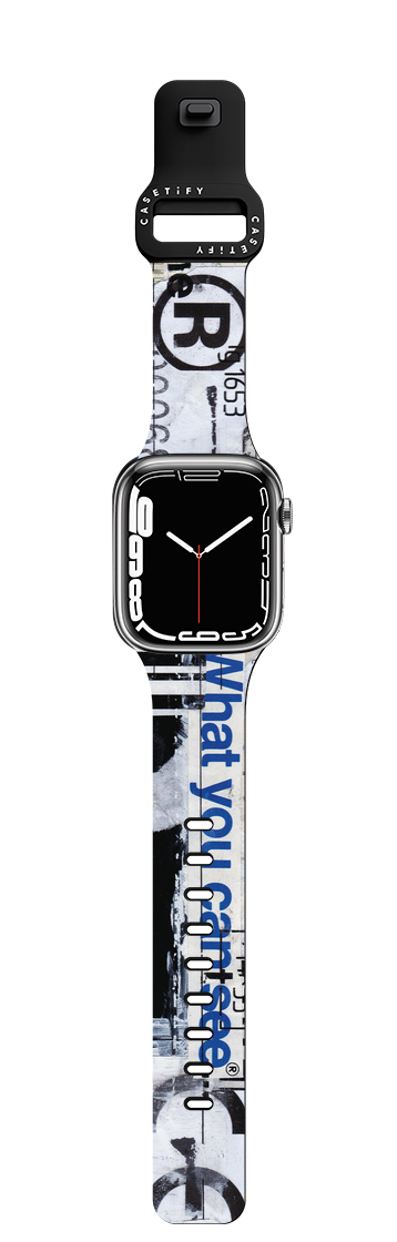 "What you can see" by Milan Doctor | Apple Watch Series 7-9 (45mm) / Impact Band / Black | Image 1