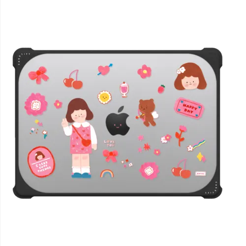 HAPPY KWONI | MacBook Pro 14-inch (M1 - M5) / MacBook Bounce Case / Black | Image 2