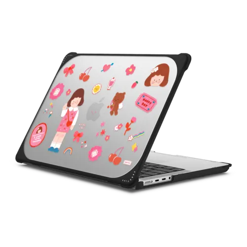 HAPPY KWONI | MacBook Pro 14-inch (M1 - M5) / MacBook Bounce Case / Black | Image 1