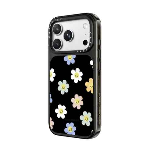 Happy Daisies | iPhone 18 Pro Max / Impact Case MagSafe Compatible - Glossy / Glossy Black | Image 2