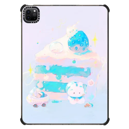 Bubble by HAPPYYU | iPad Pro 11-inch (3rd/4th gen) / iPad Impact Case / Black | Image 1