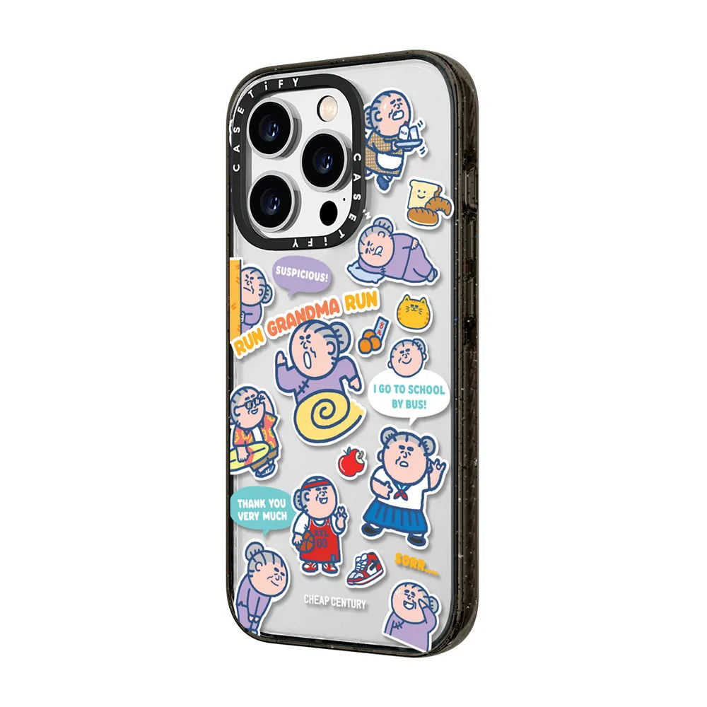 RUN GRANDMA RUN STICKERS