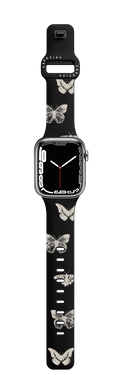 Butterfly Lithograph | Apple Watch Series 7-9 (45mm) / Impact Band / Black | Image 1