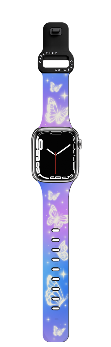 Butterfly Aurora | Apple Watch Series 7-9 (45mm) / Impact Band / Black | Image 1
