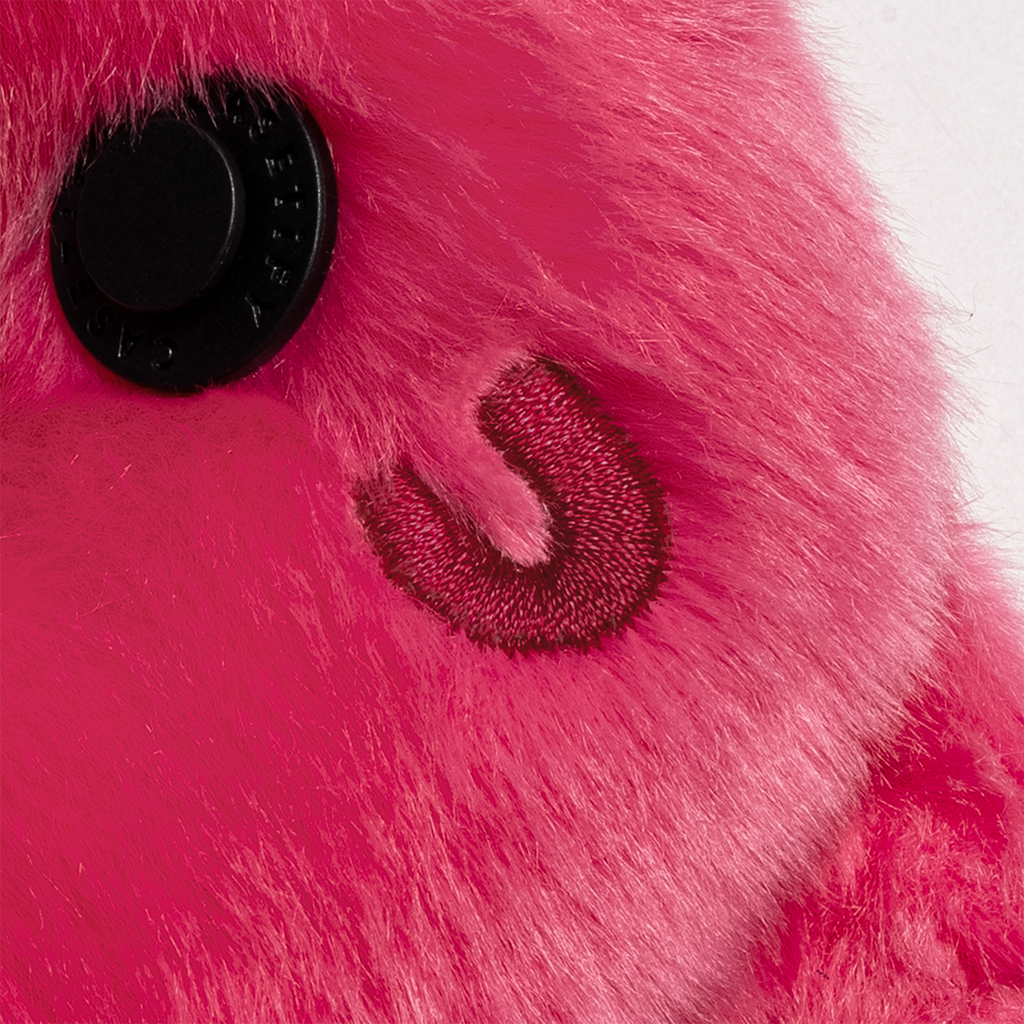 Plushmate Alphabet U with Strap + Carabiner - Pink