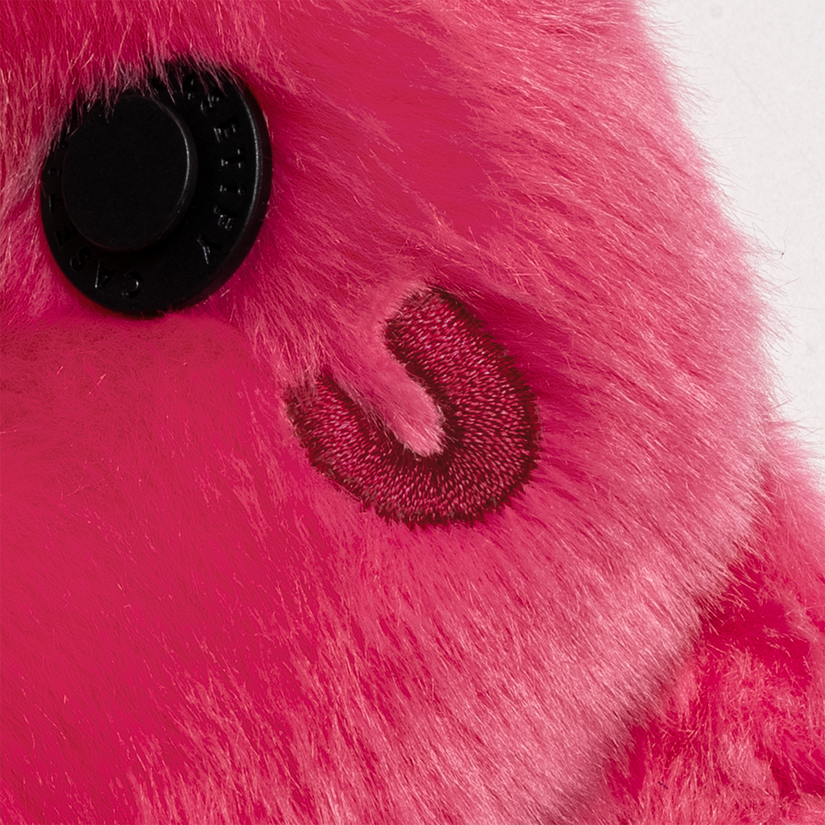 Plushmate Alphabet U with Strap + Carabiner - Pink
