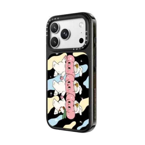THREE RABBITS | iPhone 18 Pro Max / Impact Case MagSafe Compatible - Glossy / Glossy Black | Image 2