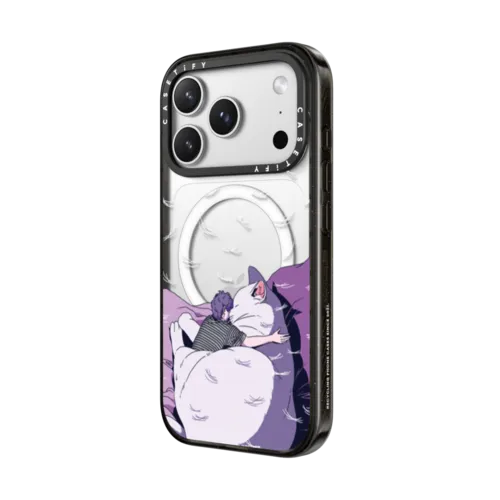 Cat Love | iPhone 17 Pro Max / Impact Case MagSafe Compatible / Black | Image 2