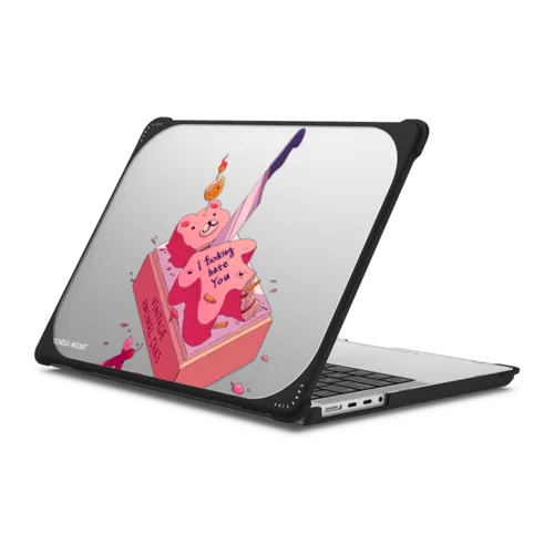 Cake for you | MacBook Pro 14-inch (M1 - M5) / MacBook Bounce Case / Black | Image 1
