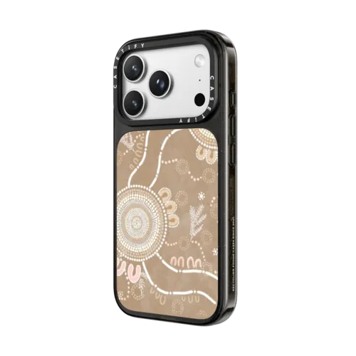Ngura "Camp" - Aboriginal Art | iPhone 18 Pro Max / Impact Case MagSafe Compatible - Glossy / Glossy Black | Image 2